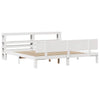 Sengeramme med hodegavl hvit 180x200 cm heltre furu