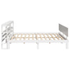 Sengeramme med hodegavl hvit 180x200 cm heltre furu