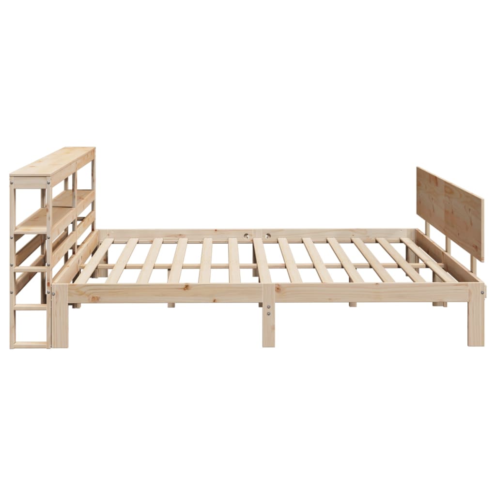 Sengeramme med hodegavl 200x200 cm heltre furu
