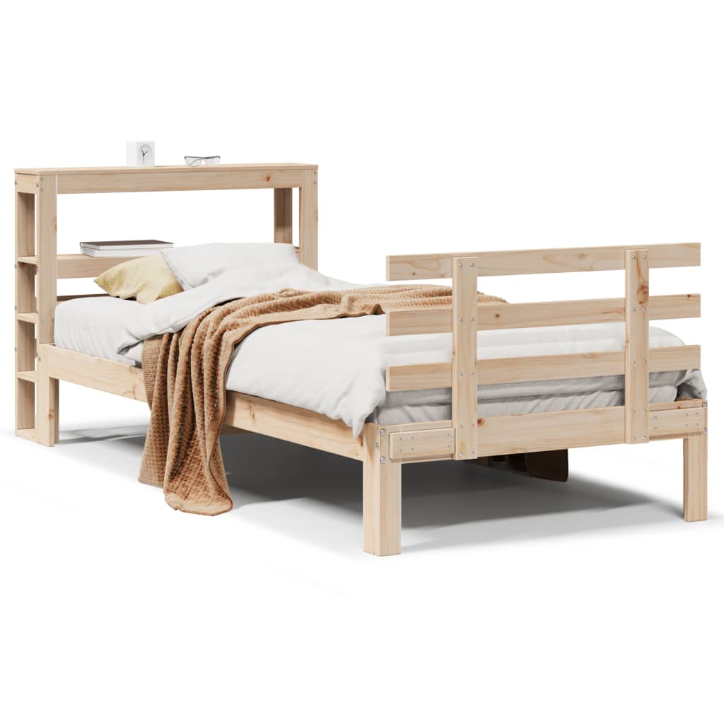 Sengeramme med hodegavl 75x190 cm heltre furu