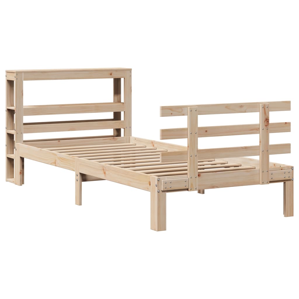 Sengeramme med hodegavl 75x190 cm heltre furu