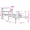 Sengeramme med hodegavl 75x190 cm heltre furu