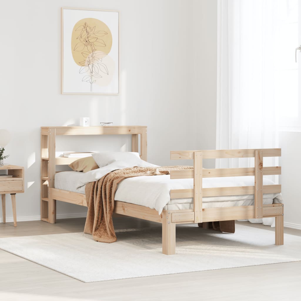 Sengeramme med hodegavl 75x190 cm heltre furu