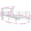 Sengeramme med hodegavl 90x190 cm heltre furu