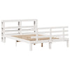 Sengeramme med hodegavl hvit 120x190 cm heltre furu