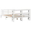 Sengeramme med hodegavl hvit 120x190 cm heltre furu