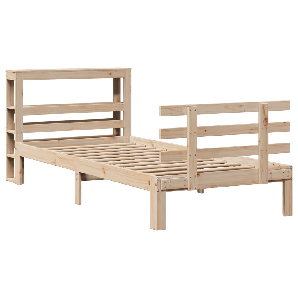 Sengeramme med hodegavl 90x200 cm heltre furu