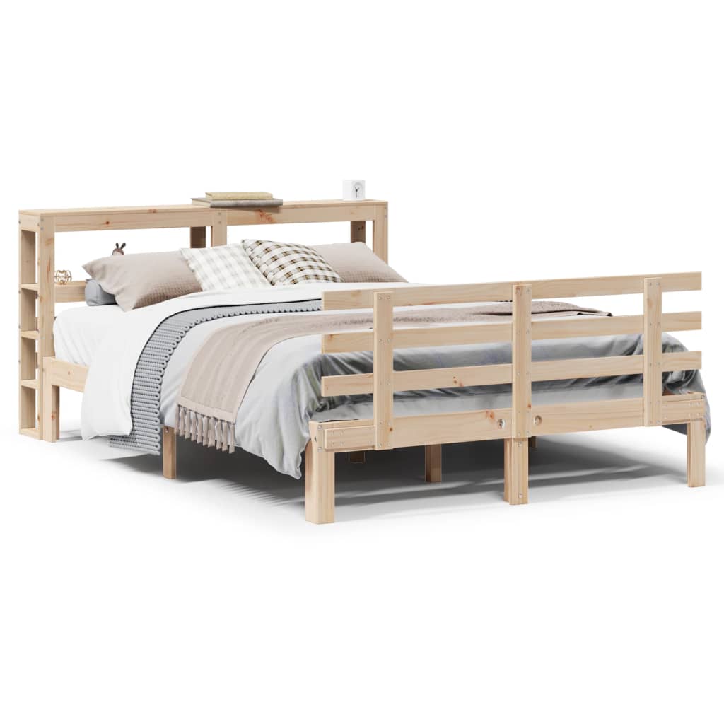 Sengeramme med hodegavl 140x200 cm heltre furu