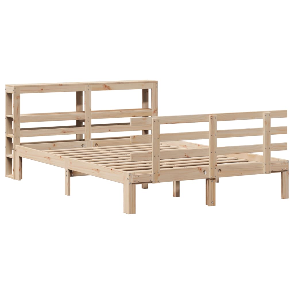 Sengeramme med hodegavl 140x200 cm heltre furu