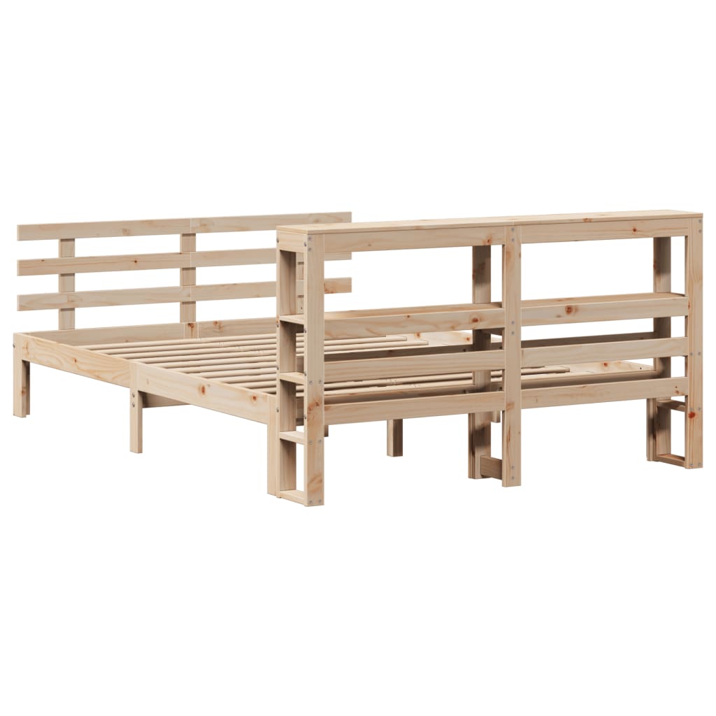 Sengeramme med hodegavl 140x200 cm heltre furu