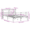 Sengeramme med hodegavl 140x200 cm heltre furu