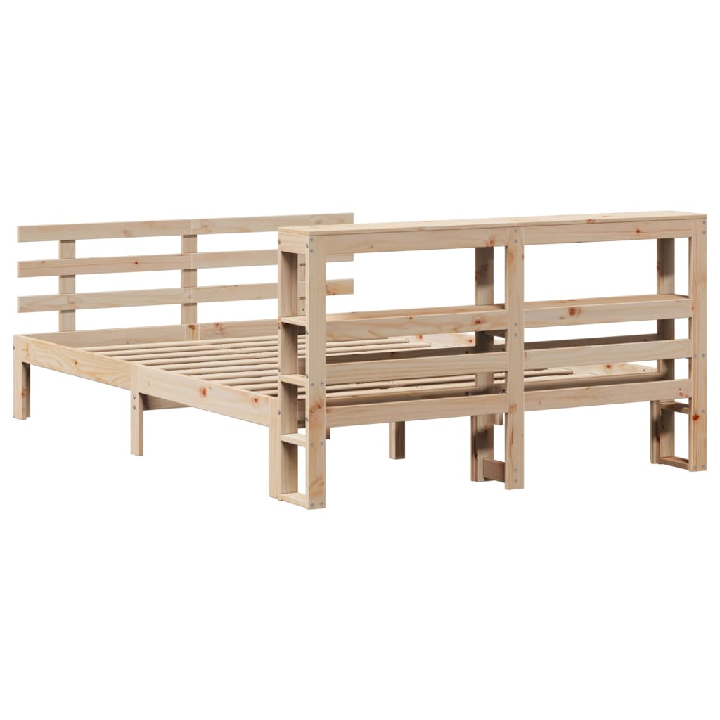 Sengeramme med hodegavl 150x200 cm heltre furu