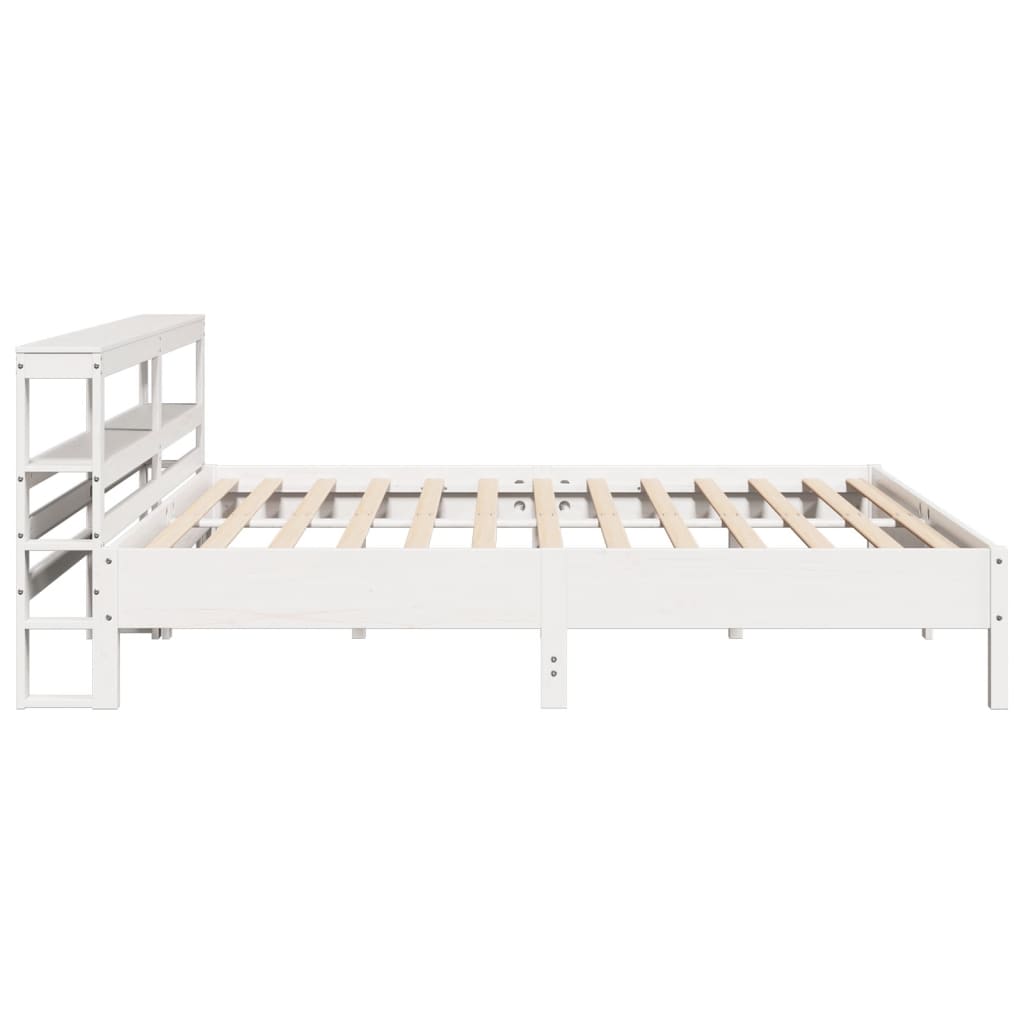 Sengeramme uten madrass hvit 180x200 cm heltre furu