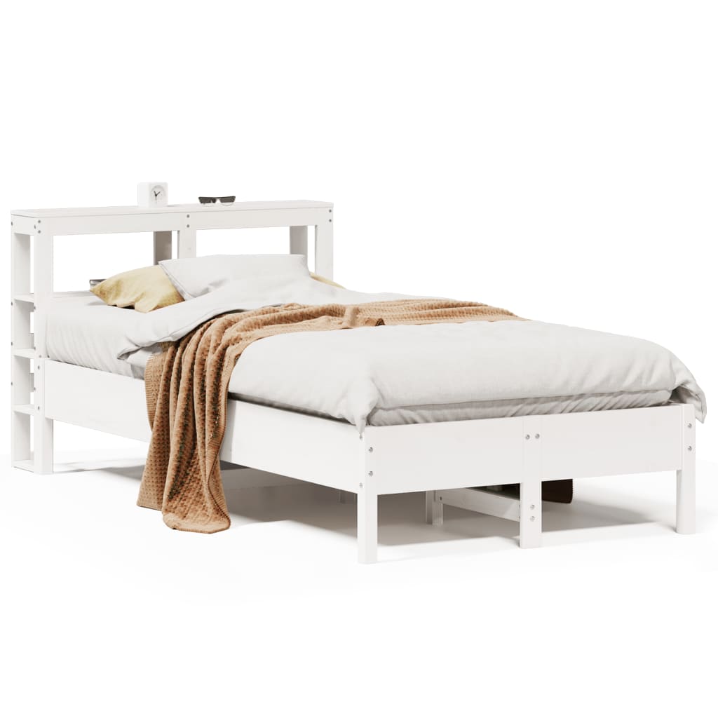 Sengeramme uten madrass hvit 90x190 cm heltre furu