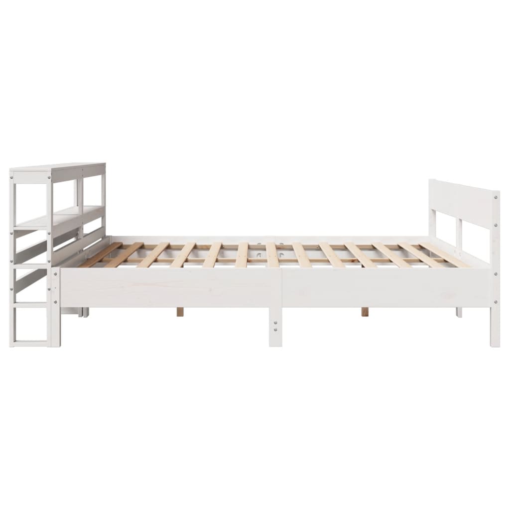Sengeramme uten madrass hvit 180x200 cm heltre furu