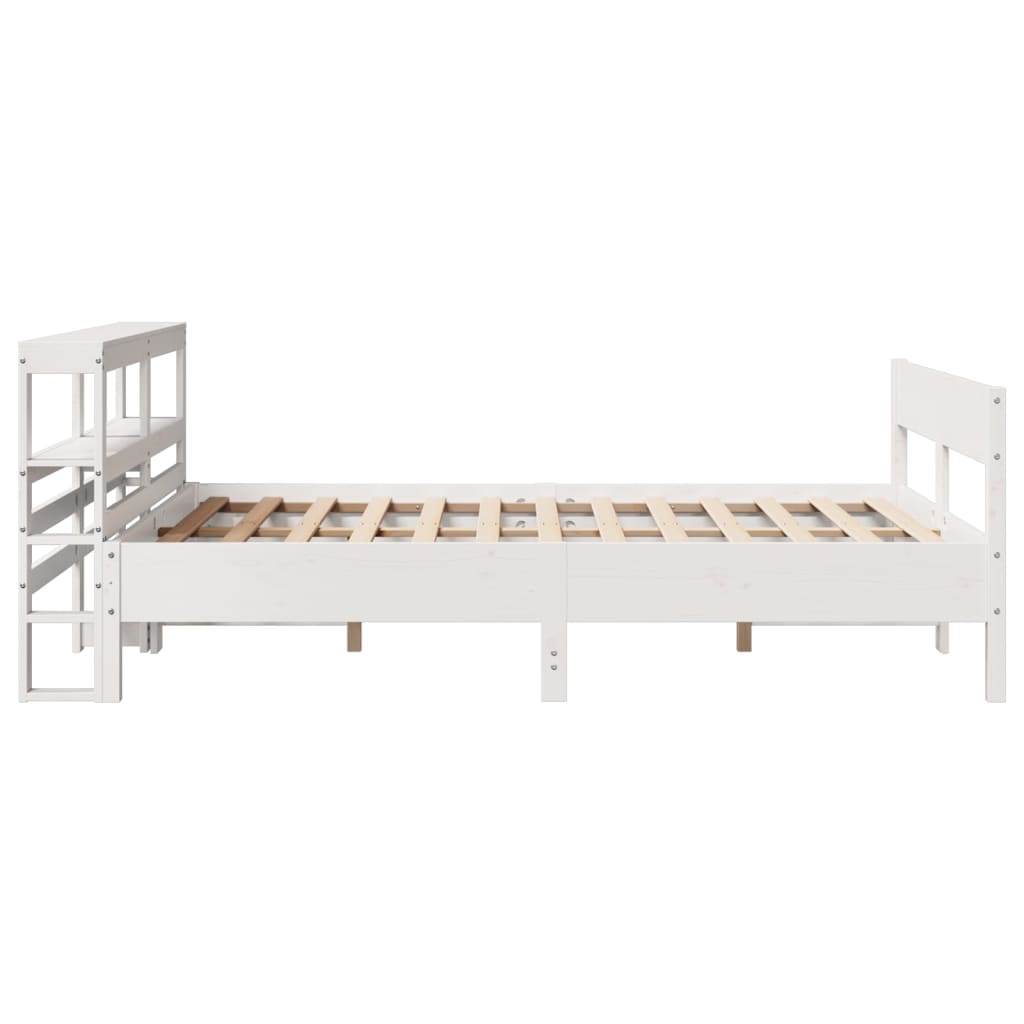 Sengeramme uten madrass hvit 120x190 cm heltre furu