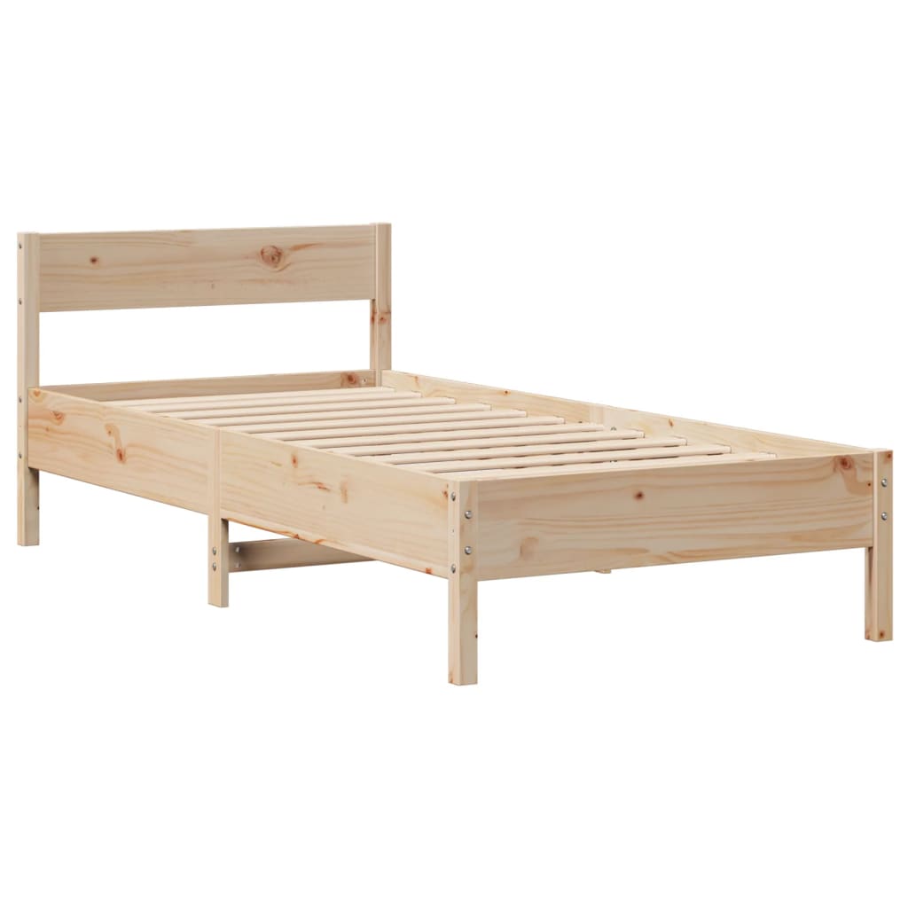 Sengeramme uten madrass 75x190 cm heltre furu