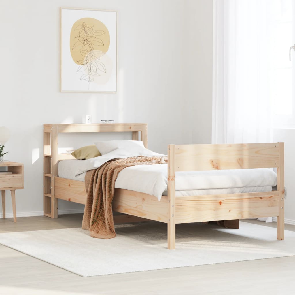 Sengeramme uten madrass 75x190 cm heltre furu
