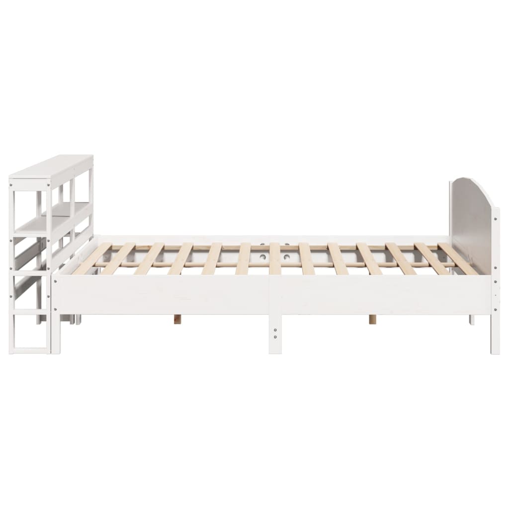 Sengeramme uten madrass hvit 180x200 cm heltre furu