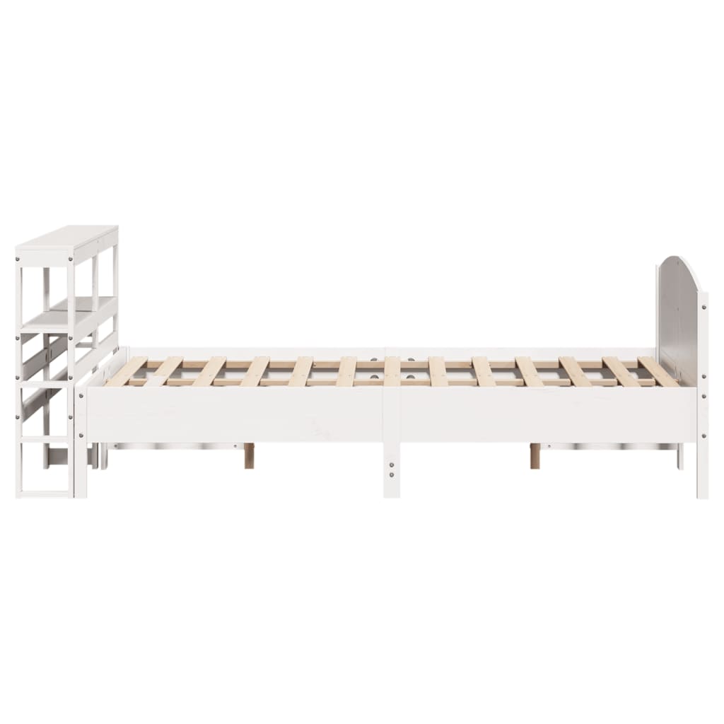 Sengeramme uten madrass hvit 120x190 cm heltre furu