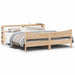 Sengeramme med hodegavl 200x200 cm heltre furu