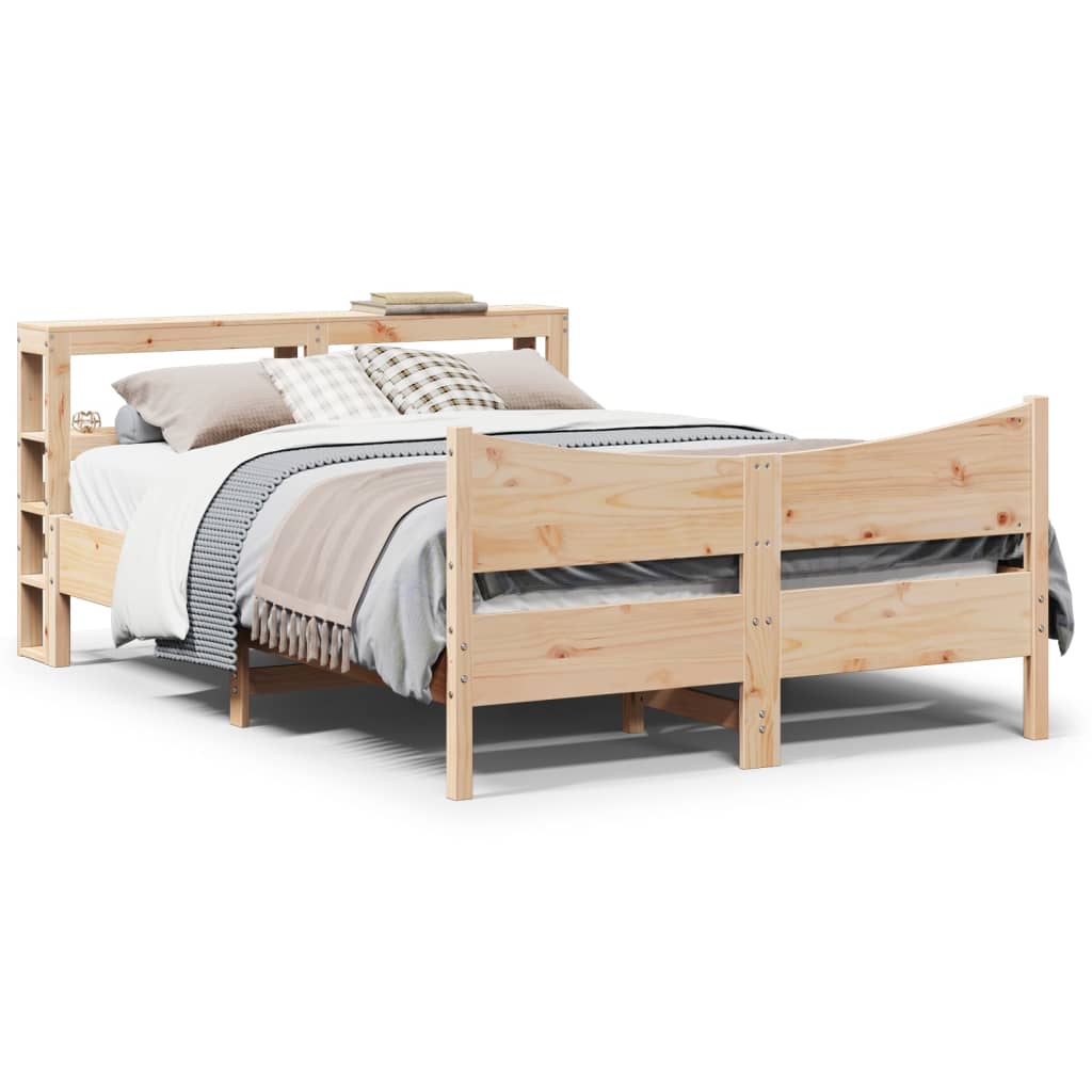 Sengeramme med hodegavl 140x200 cm heltre furu