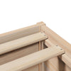 Sengeramme med hodegavl 200x200 cm heltre furu