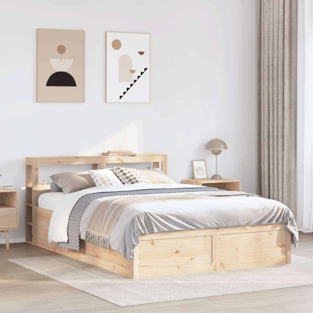 Sengeramme med hodegavl 140x190 cm heltre furu