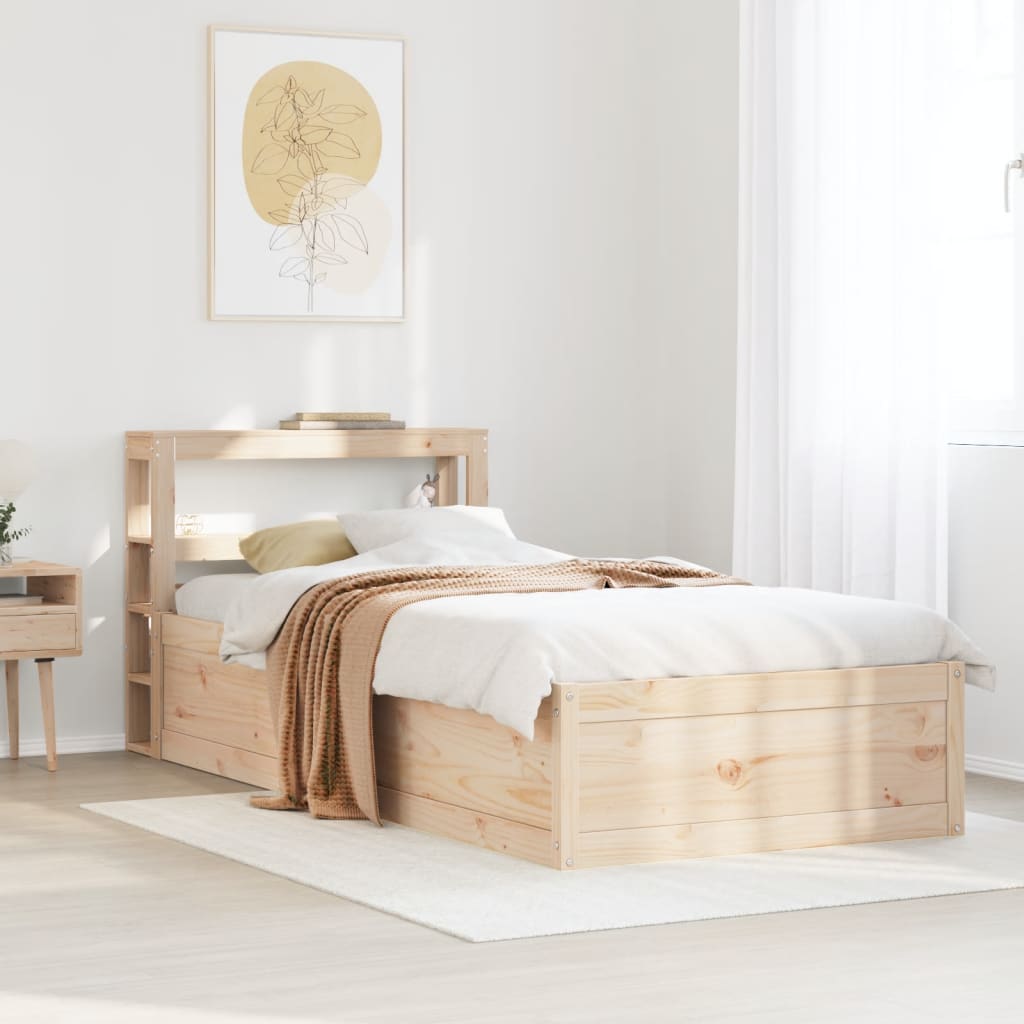 Sengeramme med hodegavl 75x190 cm heltre furu