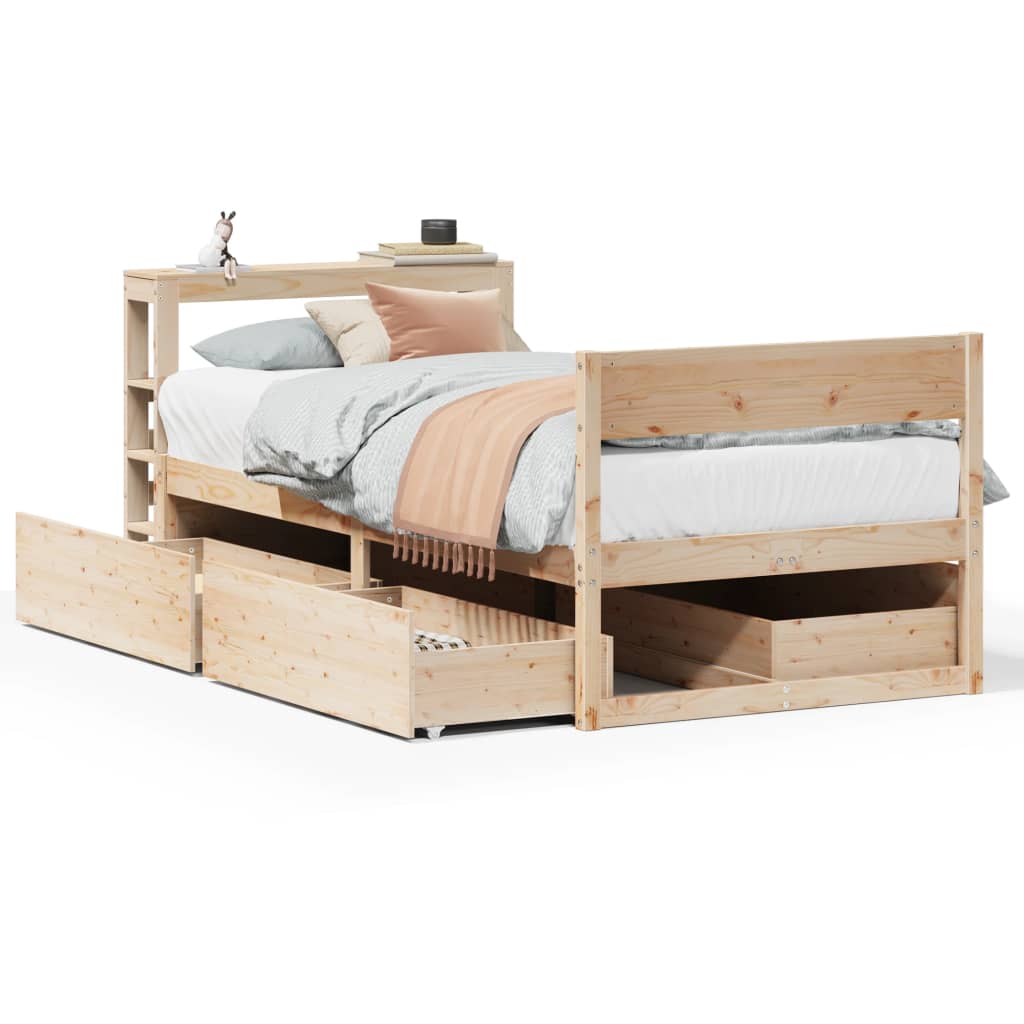Sengeramme uten madrass 75x190 cm heltre furu