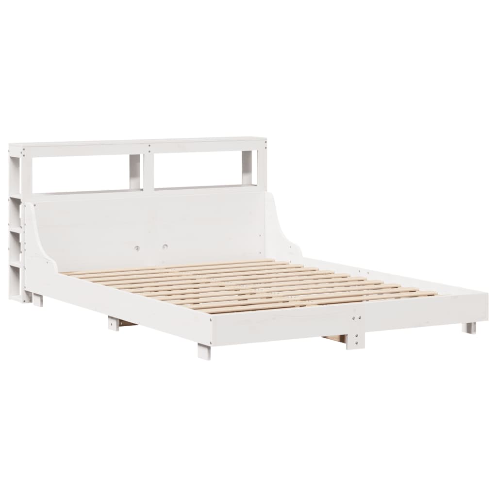 Sengeramme uten madrass hvit 120x190 cm heltre furu