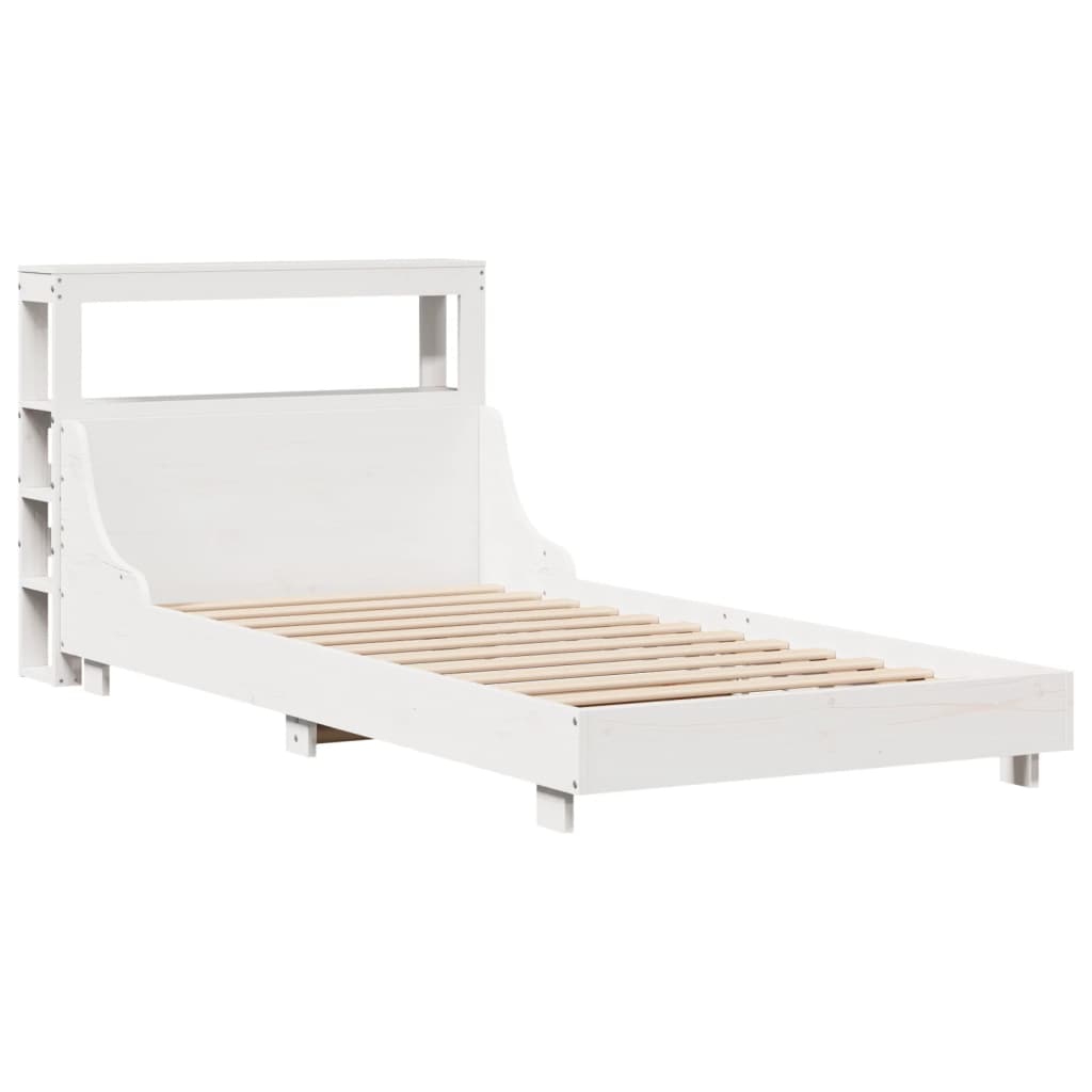 Sengeramme uten madrass hvit 90x190 cm heltre furu