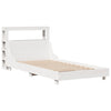 Sengeramme uten madrass hvit 90x190 cm heltre furu