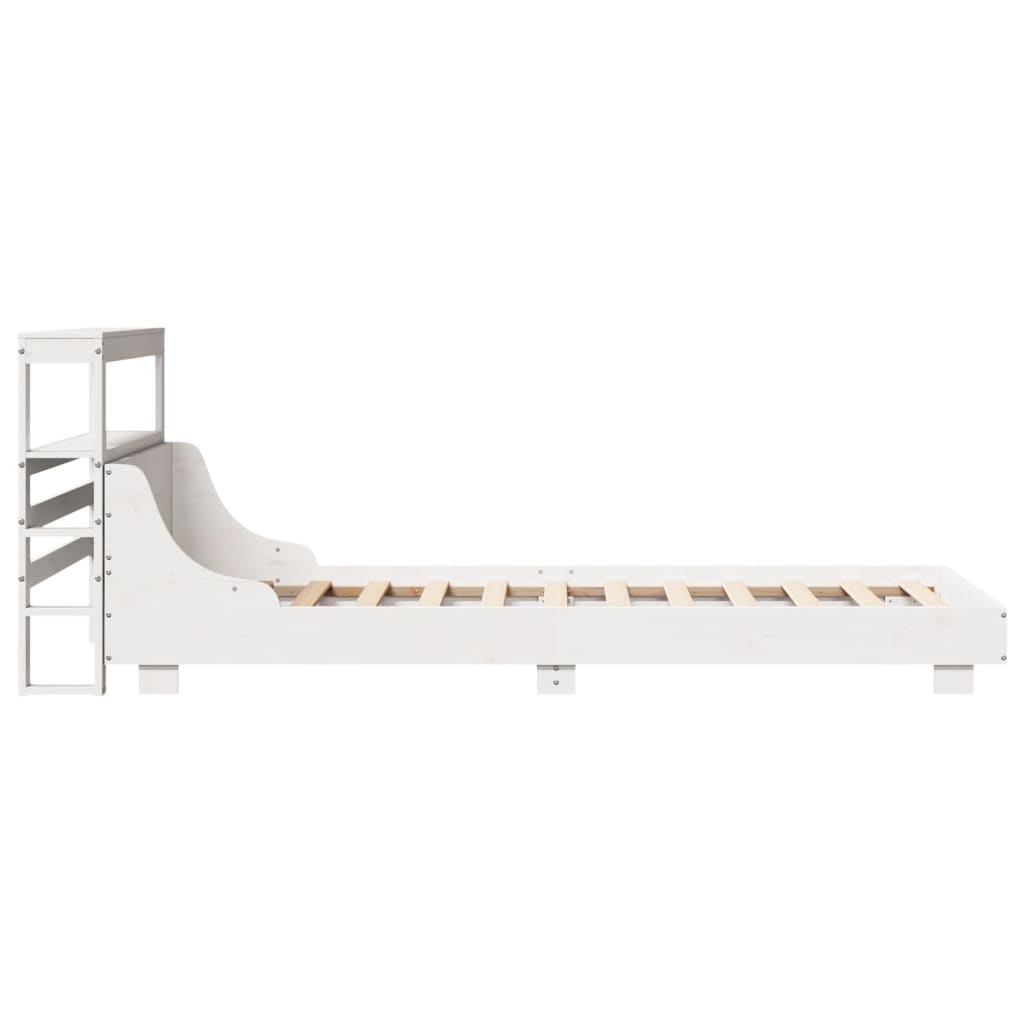 Sengeramme uten madrass hvit 90x190 cm heltre furu