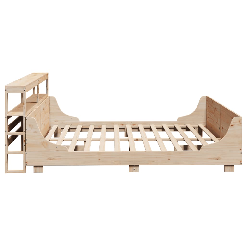 Sengeramme med madrass 200x200 cm heltre furu