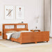 Sengeramme uten madrass voksbrun 160x200 cm heltre furu