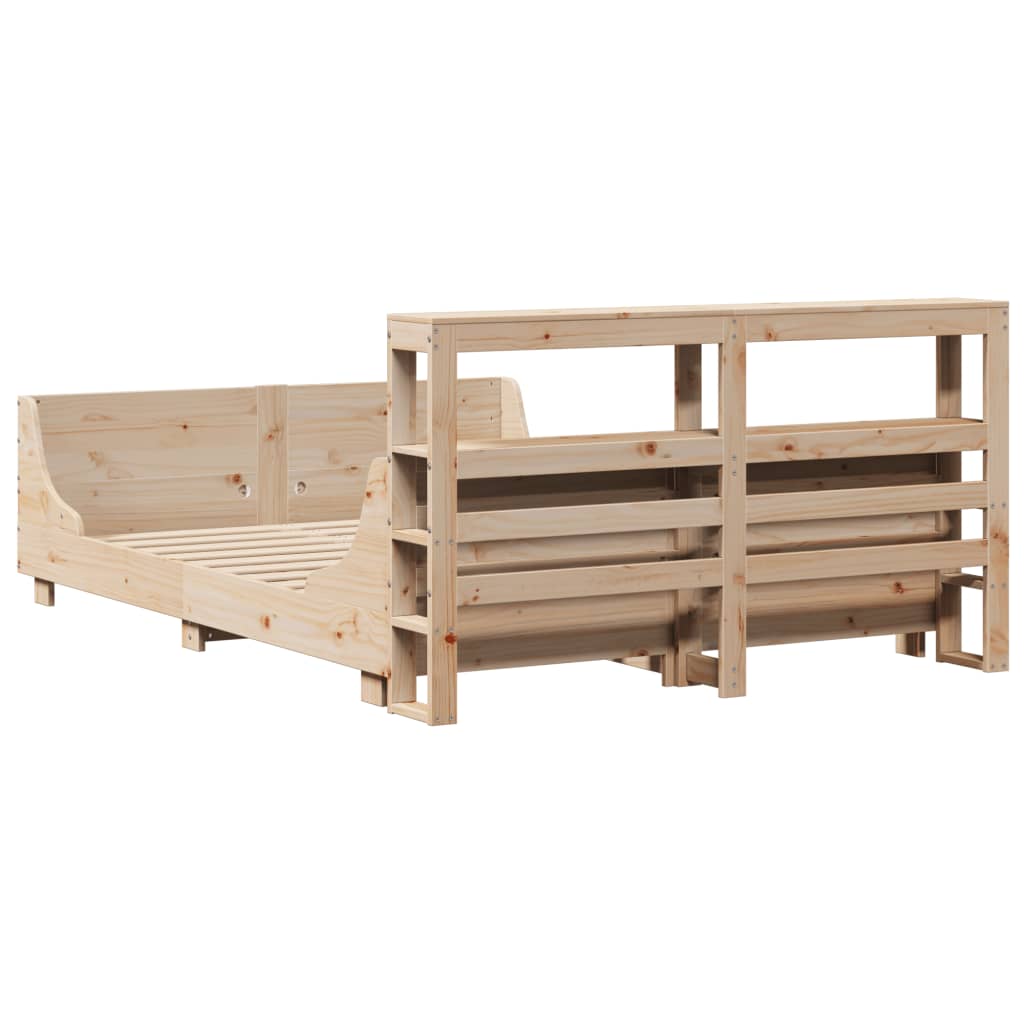 Sengeramme uten madrass 140x200 cm heltre furu