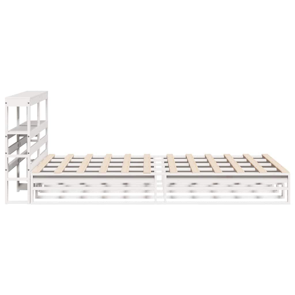 Sengeramme uten madrass hvit 120x200 cm heltre furu