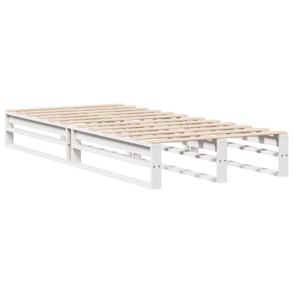 Sengeramme uten madrass hvit 90x190 cm heltre furu