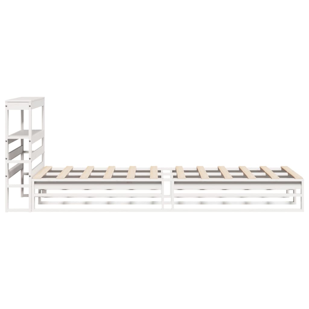 Sengeramme uten madrass hvit 90x190 cm heltre furu