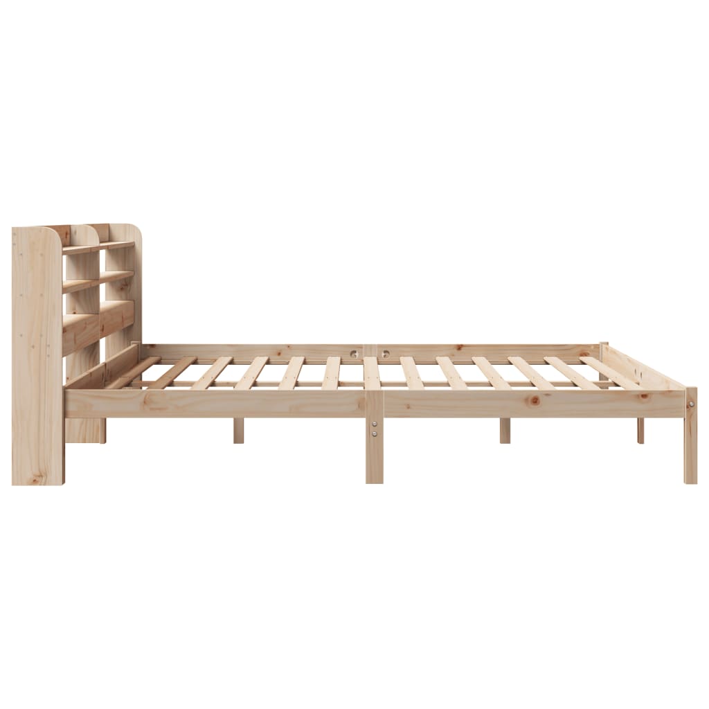 Sengeramme med madrass 200x200 cm heltre furu