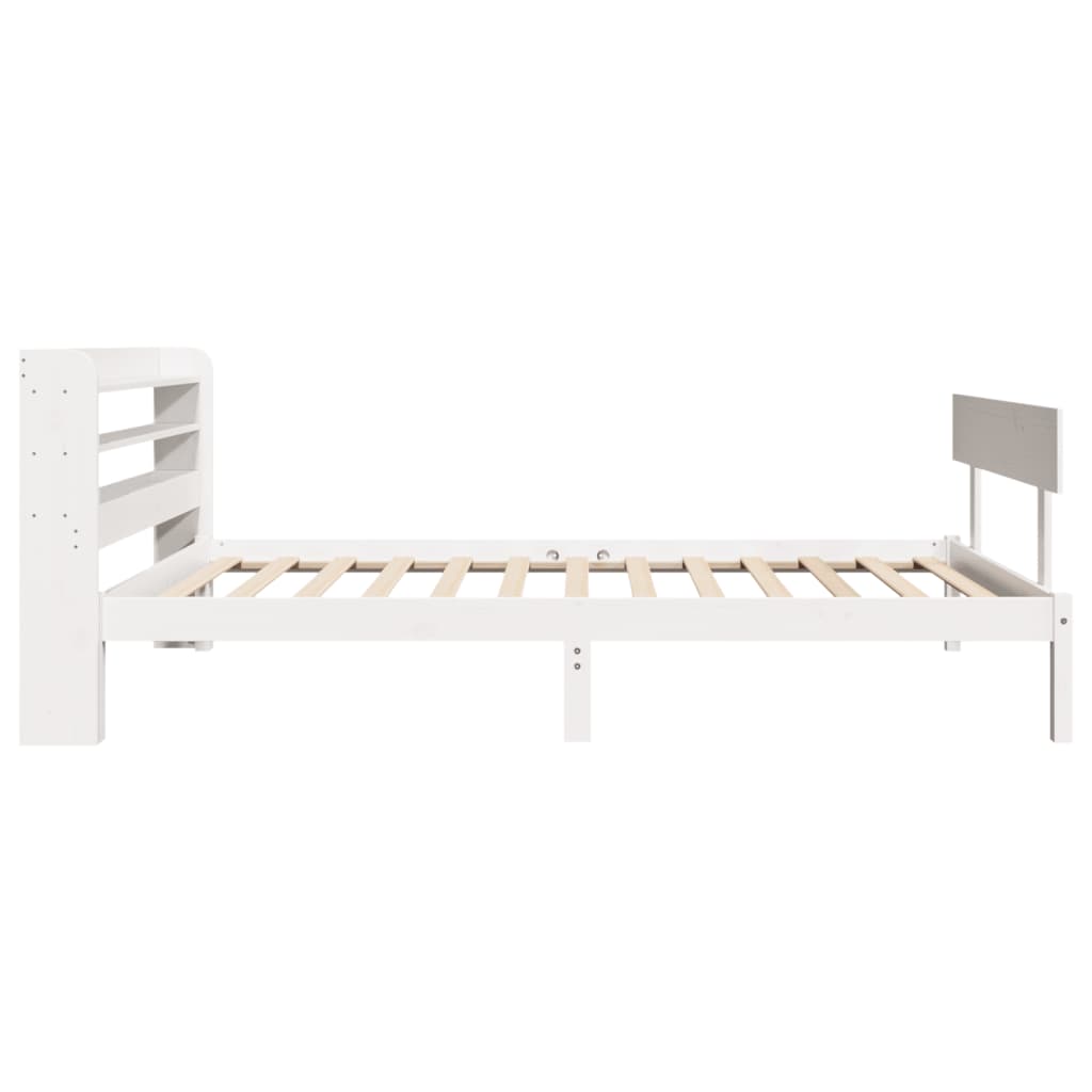 Sengeramme uten madrass hvit 75x190 cm heltre furu