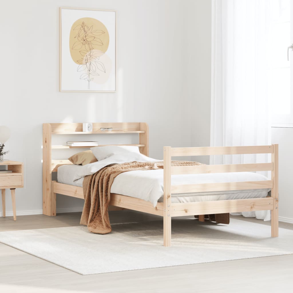 Sengeramme med hodegavl 100x200 cm heltre furu