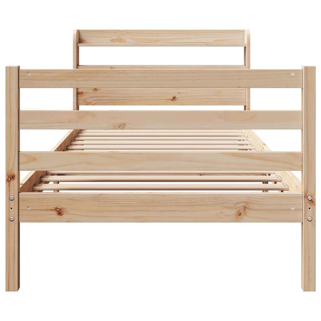 Sengeramme med hodegavl 100x200 cm heltre furu