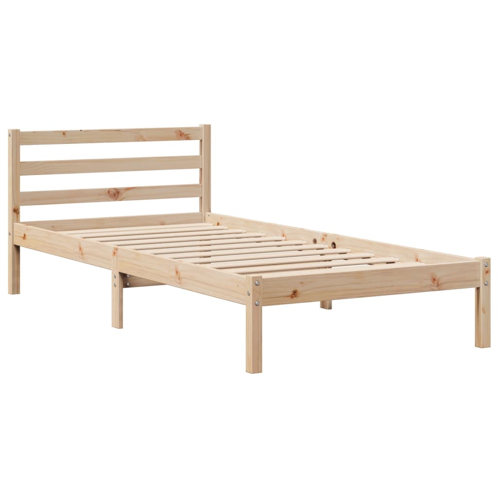 Sengeramme med hodegavl 100x200 cm heltre furu