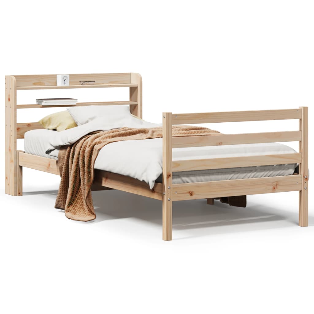 Sengeramme med hodegavl 100x200 cm heltre furu