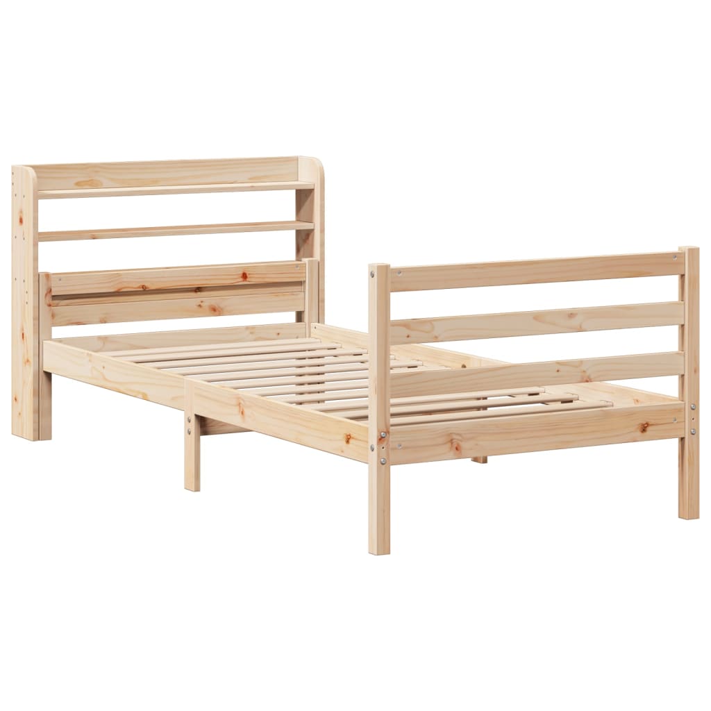 Sengeramme med hodegavl 100x200 cm heltre furu