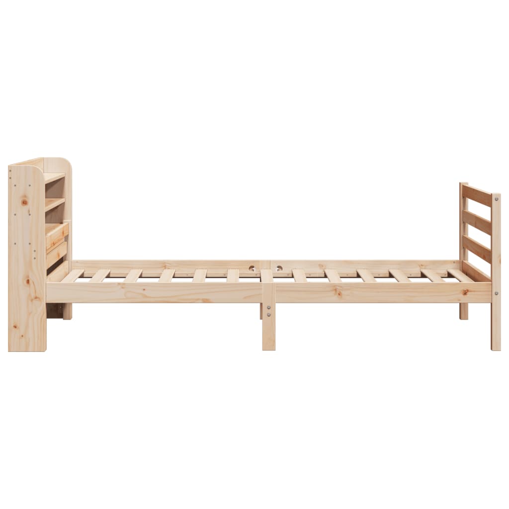 Sengeramme med hodegavl 100x200 cm heltre furu