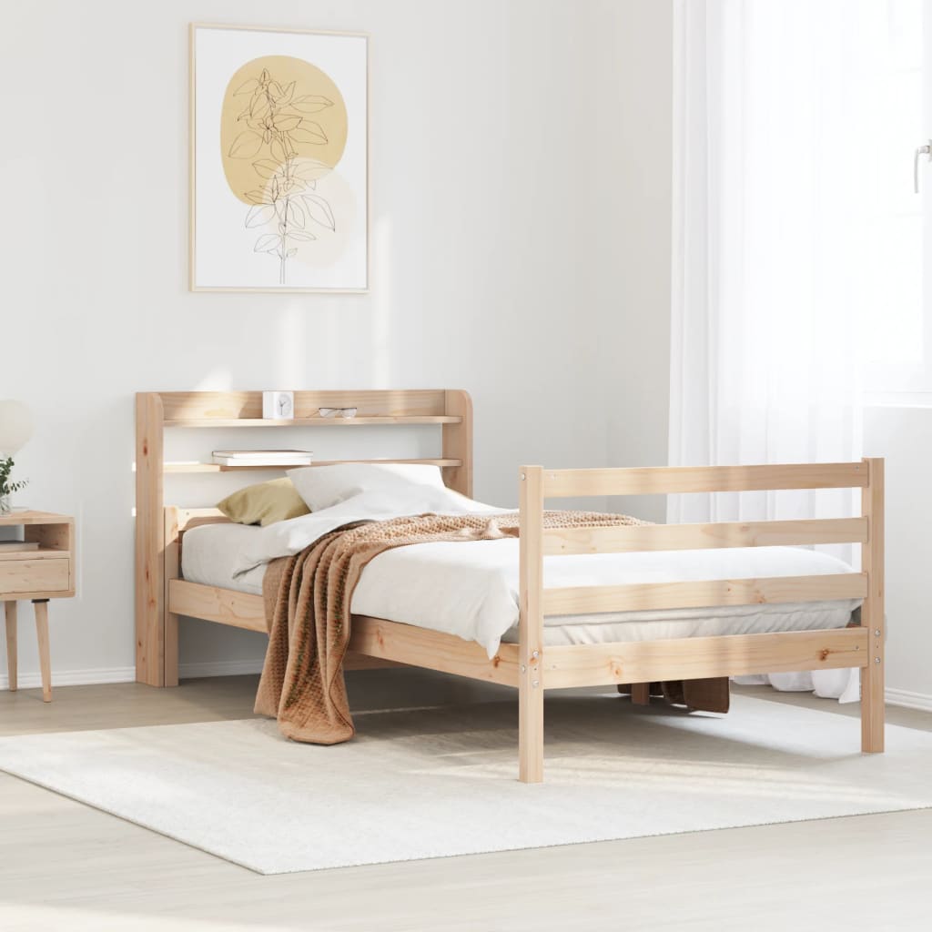 Sengeramme med hodegavl 100x200 cm heltre furu