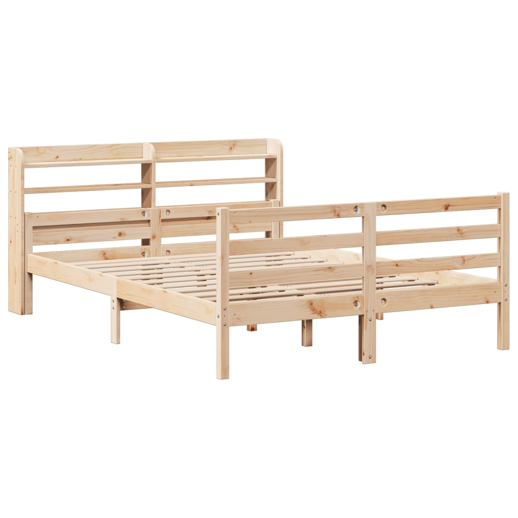 Sengeramme med hodegavl 150x200 cm heltre furu